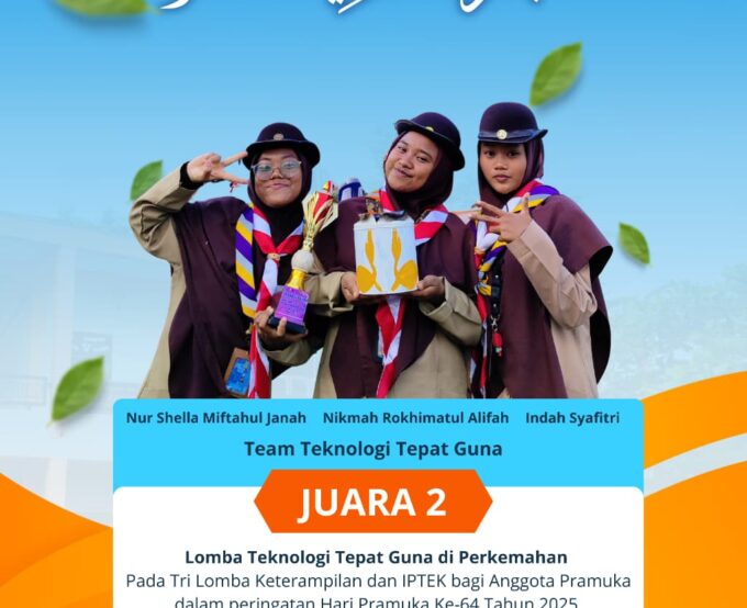 Siswa Berprestasi: Siswa SMAIT Al Qudwah Raih Juara 2 Lomba Teknologi Tepat Guna HUT Pramuka